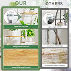 56" Plant Stand Indoor with Grow Lights, 7 Tiered Tall Metal Plant Shelf - Image 4