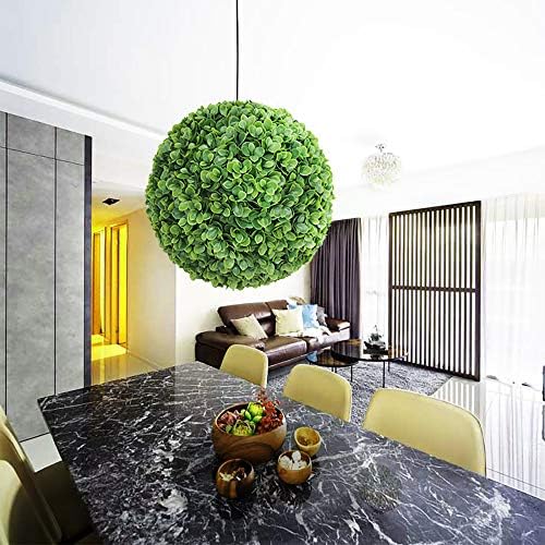 SunnyRoyal Topiary Ball Artificial Outdoor Boxwood Balls Topiary Lifelike Plants, Round Topiary for Indoor/Outdoor Decore, Lechguguilla 15 Inch, 6 Pieces - Image 7
