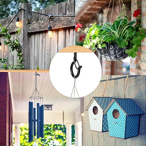 100PCS Screw Hooks for Outdoor String Lights, Q Hangers String Light Hooks - Image 4
