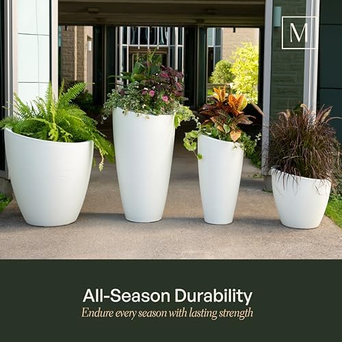 Mayne 8879-B Modesto 20in Round Patio Planter, Black - Image 3