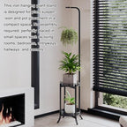 COPREE 2-tier Hanging Plant Stand 2 Pack, Space-Saving Iron Planter Shelves Flower Pot Organizer Rack Multiple Flower Pot Display Holder Shelf Indoor Outdoor Heavy Duty Planter Shelving Unit - Image 2