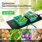 VIVOSUN 4-Pack 10" x 20.75" Durable Waterproof Seedling Heat Mat - Image 5