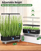 Growell Hydroponics Growing System Kit, 16 Pods Indoor Garden with 28W Full Spectrum LED Grow Light, Auto Timer, 3 Smart Light Modes, 8L Large Herb Garden, Ideal Gardening Gift for Women, Men (Black) - Image 5