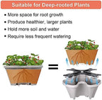 GameXcel Vertical Planter Tower - 6 Tier Stackable Garden Planters with Wheels and Tools Plant Pots for Strawberry Herb Flower and Vegetable Indoor Outdoor Use Gray - Image 6