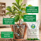 Organic Indoor Plant Soil, Well-Draining Potting Mix, Large 7.5L Bag - Image 2