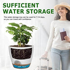 QRRICA 12/10/9 Inch Self Watering Pots for Indoor/Outdoor Plants - Image 5