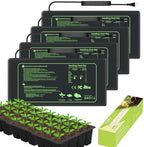 4 Pack Seedling Heat Mat 10" x 20.75" Waterproof Plant Heating Pad for Seed Starting Germination Hydroponics & Greenhouse Durable Warming Plant Heat Mat for Indoor Gardening Brewing Greenhouses by Unknown