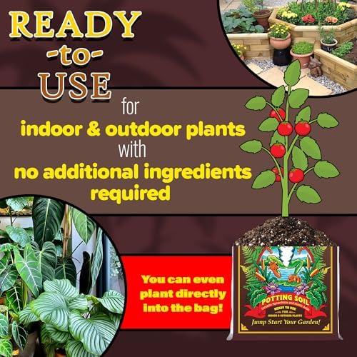 FoxFarm Happy Frog Potting Soil with 2 Plant Tags, 12qt (2 Pack) - Image 5