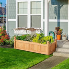 Yaheetech 43.5" Wooden Raised Garden Bed Rectangular Planter Box, 2pcs - Image 2