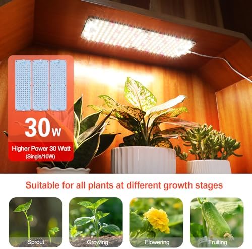 FECiDA High Output Flat Panel Grow Lights for Indoor Plants & Small Shelves - Image 4