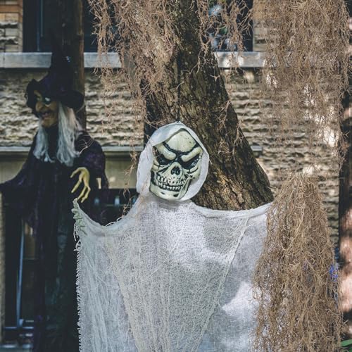 Giegxin Spanish Moss 41'' Fake Hanging Succulents Faux Moss Artificial Succulent Plants Vines Hanging Plants Swamp Decoration Potted Artificial Garland(Brown,24 Pack) - Image 5