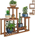 Plant Stand for Multiple Plants Indoor Outdoor Flower Pot Stand Wood by COOGOU