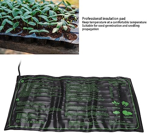2Pcs Waterproof Seedling Heat Mat, 19.7 X 10in Plant Seed Germination Growth Constant Temperature Pad, Warm Hydroponic Heating Pad for Indoor Home Gardening, Greenhouse(110V-US) - Image 4