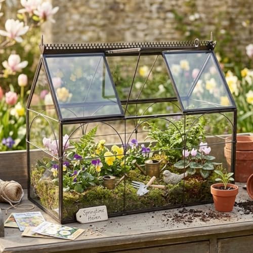 D'Eco Glass Greenhouse Plant Terrarium, Centerpiece & Wedding Letterbox - Image 5