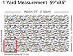 Fish Upholstery Fabric, Ocean Animal Fabric By The Yard, Wild Sea Fish - Image 5