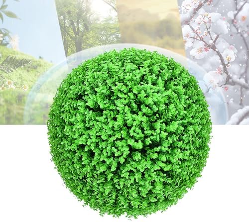 Decorative Balls for Home Decor Round Dia 18in, Faux Grass Decor Fake Plant, Decorative Faux Greenery Fake Plants, Garden Spheres Large Outdoor, Moss Balls Simulated Ball by ATYUJKB