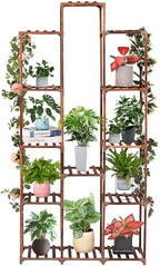 XXXFLOWER Plant Stand Indoor Outdoor 13 Tiers Wood Plant Shelf for Multiple Plants ，Large Plant Rack for Window Garden Balcony Patio Porch Living Room by XXXFLOWER