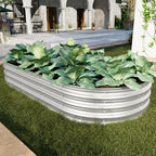 Raised Garden Beds, 2-Pack 6 x 3 x 1 ft Galvanized Metal Planter Boxes and Vegetable Beds for Outdoor Backyard Gardening, Flowers, Herbs, and Vegetables - Image 4