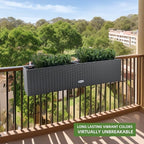 Dexceder 31.5 Inch Self Watering Rail Window Box (Deep Gray) - Image 6