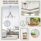 Royal Designs, Inc. LC-2004-PN-6-1 Heavy Duty Lighting Fixture Chain, Extendable up to 6ft, 60-Pound Weight Capacity, Polished Nickel - Image 6