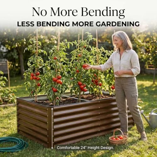 SnugNiture Galvanized Raised Garden Bed 6x3x2FT Outdoor Large Metal Planter Box Steel Kit for Planting Vegetables, Flowers - Image 4