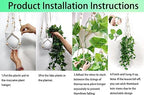 Comtelek 2 Packs Fake Hanging Plant with Pots for Home Decor Artificial Hanging Basket Plants Macrame Plant Hanger with Faux Vines Greenery for Bedroom Bathroom Room Wall Boho Decor Indoor Outdoor - Image 4
