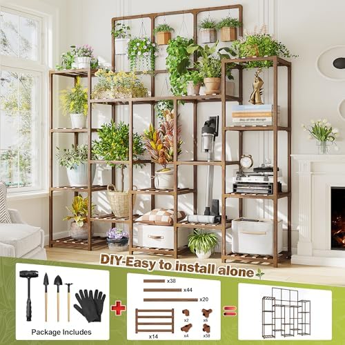 EnHomee Tall Plant Stand, Large Indoor Outdoor for Living Room Patio - Image 3