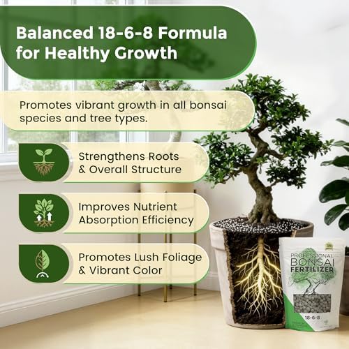Bonsai Care Bundle – 8.2QT Fast Draining Bonsai Soil + 8oz Liquid Fertilizer 3-1-2 + Slow Release 18-6-8 Pellets 5.2oz - Image 6