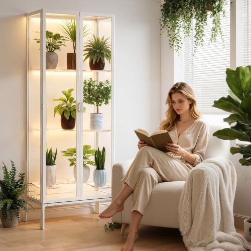 3 Pcs Clear Acrylic Plant Corner Shelves, 8mm Thick Load Bearing Acrylic Shelves Fit Milsbo Tall Greenhouse Cabinet, Ventilated Replacement Display Trays for Potted Seedlings A - Image 7