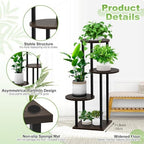 4 Tier Plant Stand Indoor Corner Tall Shelf for Multiple Plants - Image 3