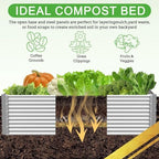 2 Pack Tall Corrugated Galvanized Steel Raised Garden Bed Outdoor, Metal Above Ground Garden Bed for Vegetables and Flowers, Rectangle Raised Beds for Gardening-6x3FT - Image 5