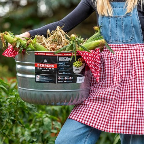 Behrens Galvanized Bushel Basket (1 Bushel) - Image 4