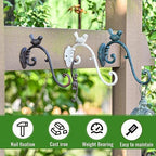 Sungmor Cast Iron Plant Hanger Wall Hooks - Bird Shape & Brown & 2PC - Image 7