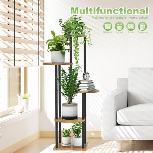 5 Tier Plant Stand Indoor Corner Tall Shelf for Multiple Plants - Image 6