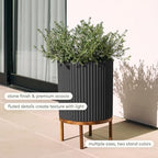 Veradek Demi Series Raised Planter - Round Planter with Stand - Image 4