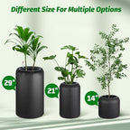 Hipicute 29 Inch Tall Self Watering Pots Set of 2 with Water Level Monitor, Tall Planters for Indoor and Outdoor Plants, Flower Pots for Living Room, Bedroom, Office, Patio, Porch, Garden, Black - Image 2