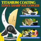 Haus & Garten ClassicPRO 8.5" Premium Titanium Bypass Garden Shears - Use as Pruners, Pruning Shears for Gardening, Hand Pruners, Handheld Garden Clippers Scissors Tool - Image 2