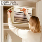 Homsorout Large Fabric Storage Bins - Closet Storage Organizers with Lids - Image 2