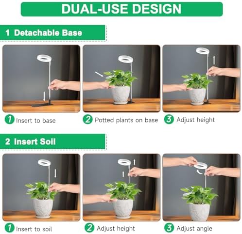Aokrean Grow Light, Full Spectrum Plant Lights for Indoor Growing with Base - Image 3