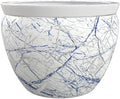 Red Lantern 16" Abstract Blue & Silver Fishbowl Planter by RedLantern