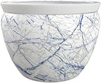 Red Lantern 16" Abstract Blue & Silver Fishbowl Planter by RedLantern