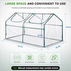 Yesker Mini Greenhouse 71"x36"x36" Portable Small Green House for Indoor Outdoor Greenhouses with PVC Cover Compact Greenhouses Kit for Winter Gardening Balcony Patio Outside Backyard Plant Protection - Image 2