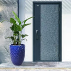 Hand Glazed Ceramic Plant Container Modern Decorative Pot Planter Drainage Hole Thick Earthenware Vessel Breathable Clay Porous Walls Weighty Stable Base Root Succulents Herbs Palms (Dark Blue) - Image 3
