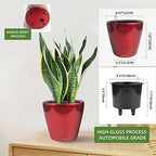 Dexceder 9x8 Self Watering Planter (Red High Gloss) - Image 3