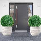 Faux Grass Decor Fake Plant Dia 12in, Decorative Artificial Greenery Fake Plants, Plant Topiary Ball Large Outdoor, Topiary Tree Plants, Small Artificial Plants for Backyard Garden - Image 2