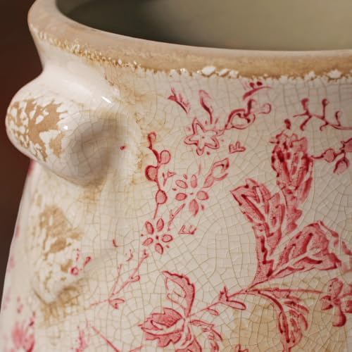 Antique Ceramic Planter & Vase for Home Decor, Rustic Farmhouse Flower Pot - Image 4