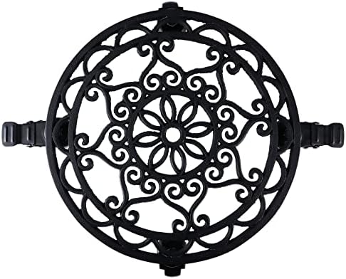 Skelang Cast Iron Plant Caddy 13 Inches, Rolling Plant Stand with Locking Wheels, Plant Pot Trolley for Moving and Supporting Heavy Duty Plants, Load Capacity 400 Lbs - Image 2