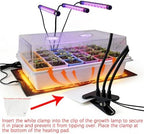 Self-Watering Seed Starter Tray with Grow Light and Heat Mat,Seed Starter Kit,Humidity Domes,Auto Timer,Flexible Brightness Seedling Starter Trays for Indoor Greenhouse Gardening Seed Germinator - Image 5
