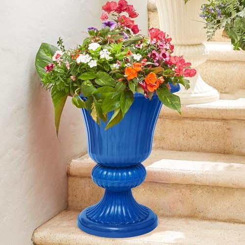 BrylaneHome Traditional Embry Plastic Urn Planter by BrylaneHome