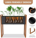 Grand patio Outdoor Planter Boxes Combo, Metal Raised Garden Beds with Legs, Rectangular Elevated Garden Planter Boxes for Herb Vegetables Flowers Fruits - Image 4